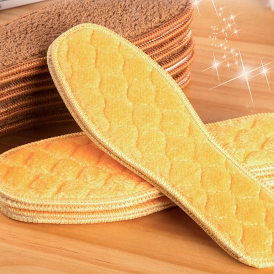 1 пара зимних теплых мягких утепленных подушечек для обуви унисекс, бархатная стелька, вставка с подогревом, подушка