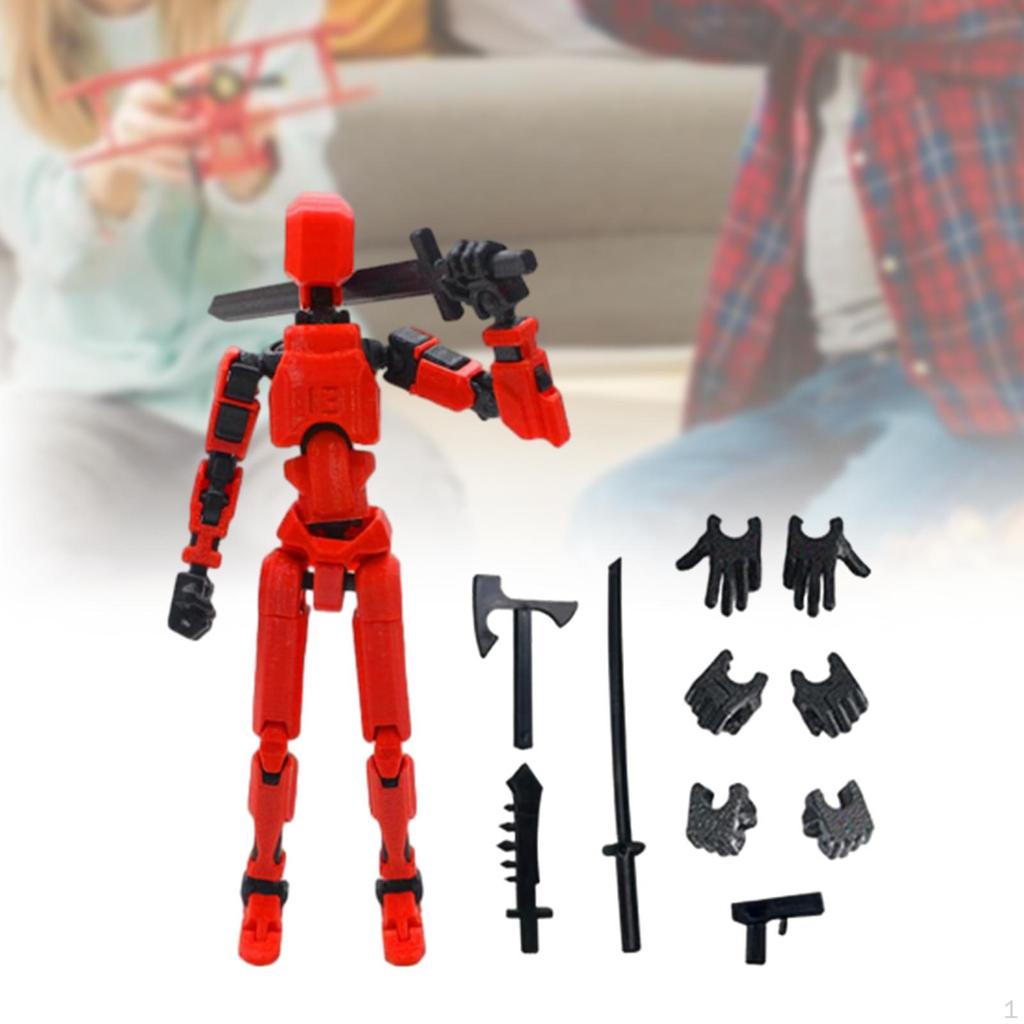 3D Printed Action Figure Male Body Sketch Model Full Articulation for