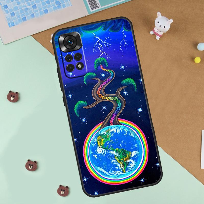 Чехол-пенал в стиле инди-хиппи для Xiaomi Redmi Note 13 12 11 9 10 14 Pro 10S 11S 12S Чехол для Redmi 13C 10C 12C 14C