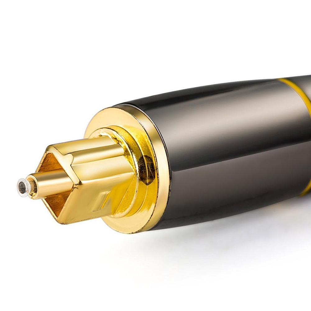 Digital Optical Audio Cable Toslink Cable - [24K Gold-Plated] Fiber Optic Male To Male Cord for Home Theater, Sound Bar, TV, Xbox, Playstation5 Etc.