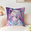 Anime Kangel Pillowcase Bedroom Sofa Decorative Cushion Cover With Zipper Soft Cushion Cover