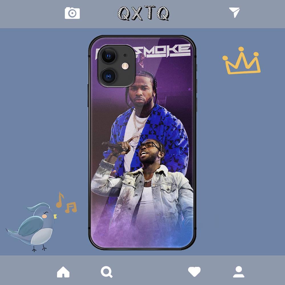 Чехол Pop Smoke для iPhone Samsung Galaxy Redmi Note S 17 16 15 14 13 20 24 25 54 Pro Max Ultra Fe Чехол из закаленного стекла