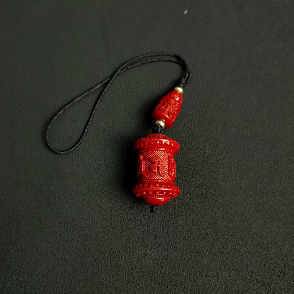 Китайский Амулет для Мобильного Телефона из Пурпурного Золотого Песка - Киноварная Тыква Руи Подвеска Брелок
