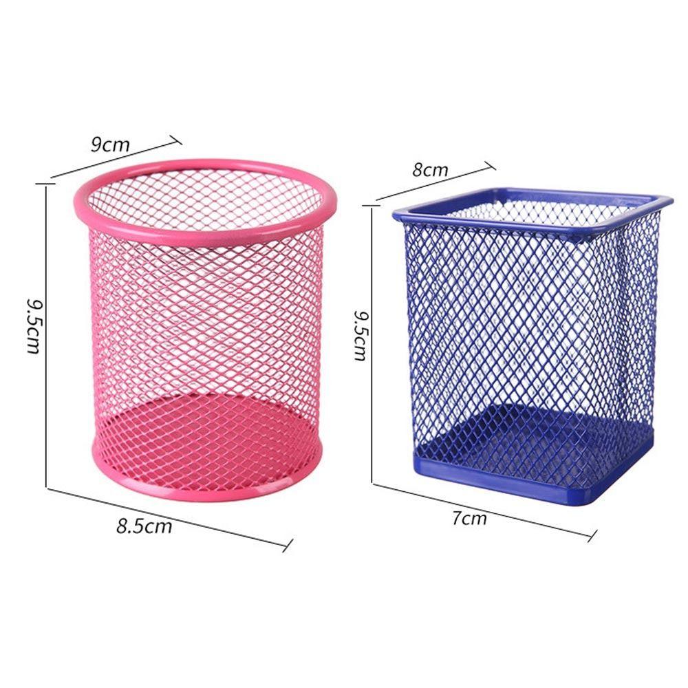 Multicolor Office/School Desk Tidy Storage Case Mesh Pen Pot Pen Holder Stationery Organiser