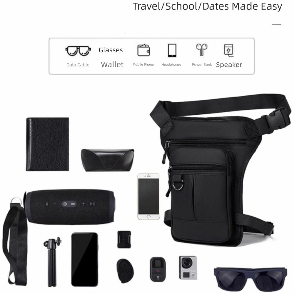 Adjustable Bike Cycling Bag Multi-layers Motorcycle Bag Travel Hiking Waist Pack Riding
