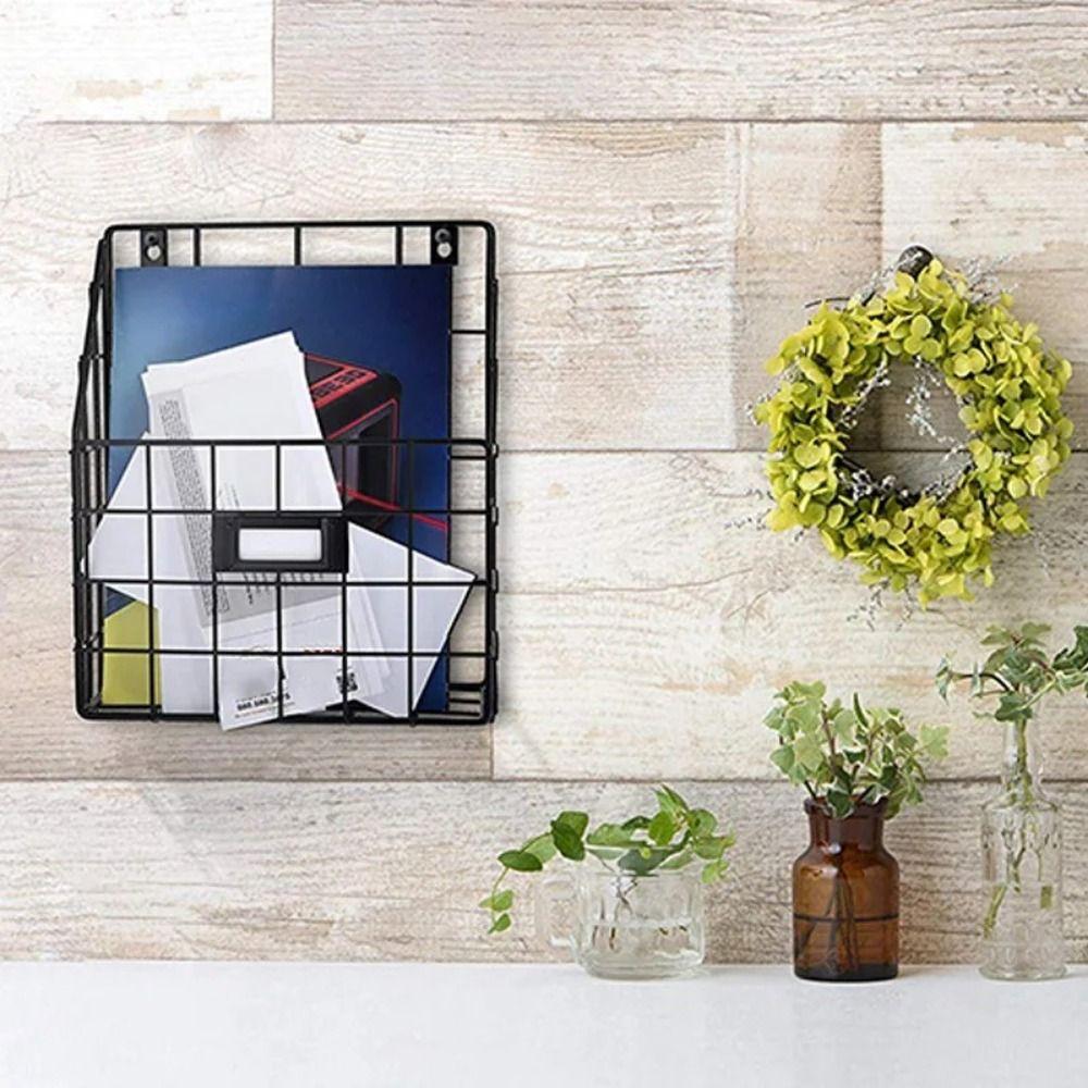 Настенный подвесной органайзер для файлов, железный органайзер для документов, стойка для хранения, дом, офис
