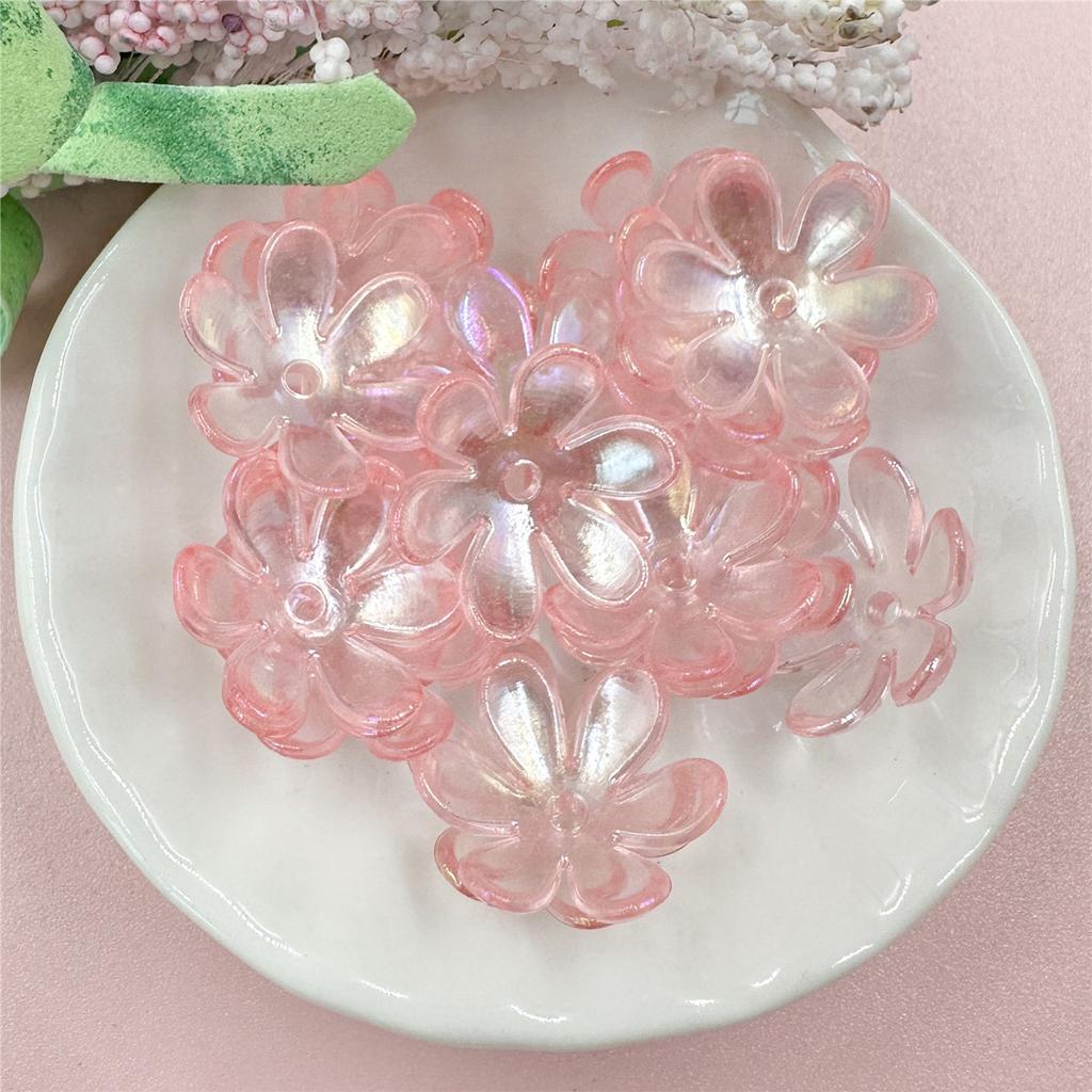 DIY аксессуары 20 шт. мода 6 лепестков цветок свободные бусины материалы ручной работы сосуд для волос изготовление украшений