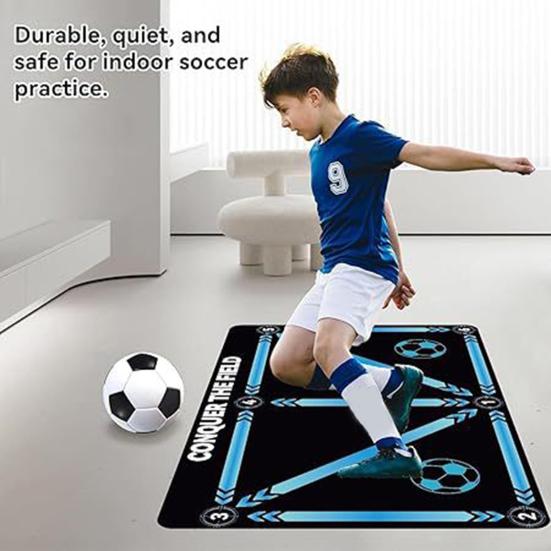 Баскетбольный тренировочный мат для работы ног, нескользящий, с низким уровнем шума, тренировочный мат для баскетбольной системы, тренировочный мат для ловкости и работы ног для тренировки дриблинга дома