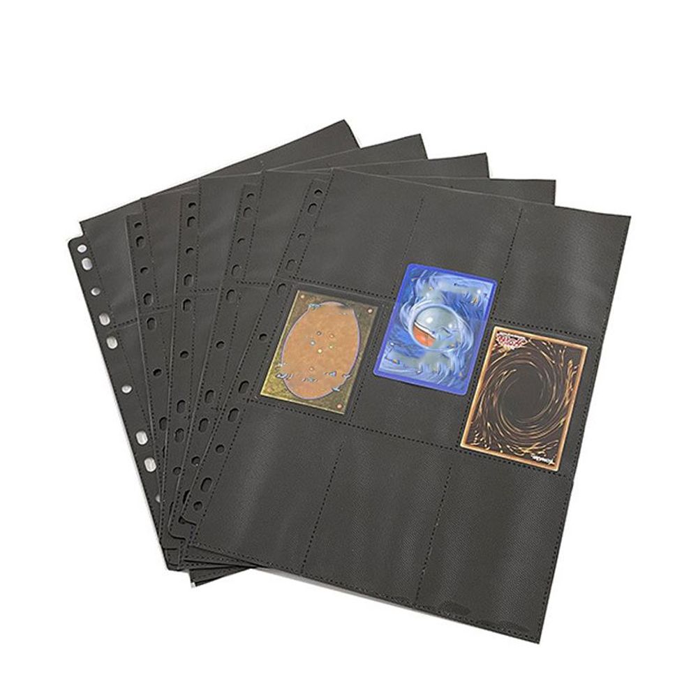 Album Collection Card Organizer Card Album Inner Page Loose-leaf Inners Black Storage Page