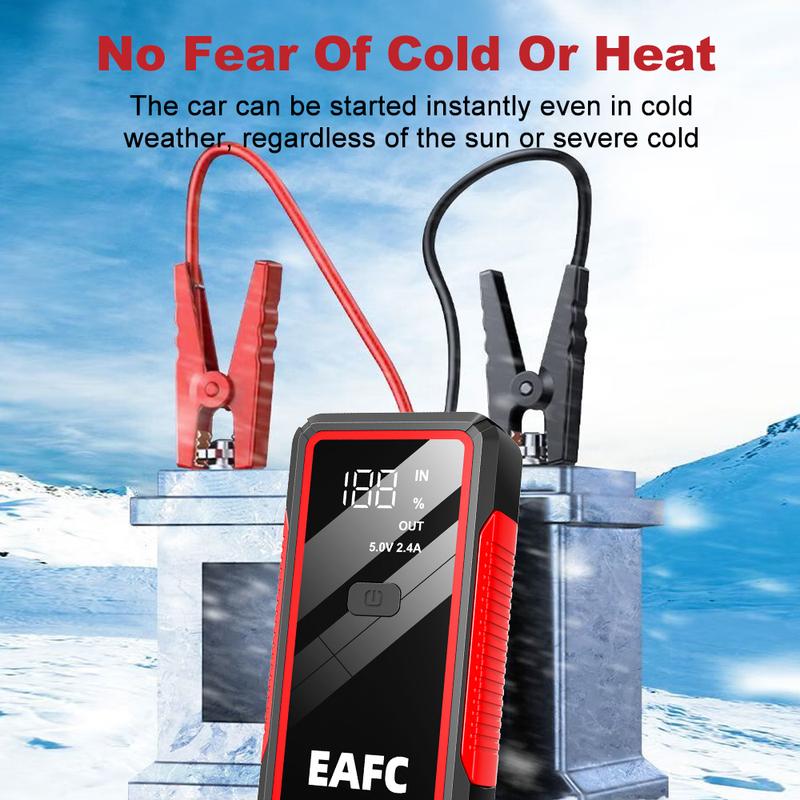 EAFC Стартер-powerbank 12В Бустер для запуска автомобиля 2000А 1000А Быстрое зарядное устройство для аккумулятора Портативное устройство для запуска автомобиля Powerbank