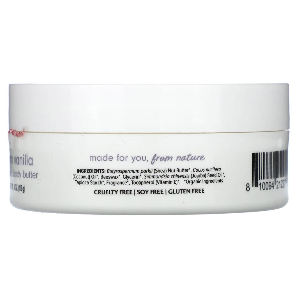 Dr. Mercola Ola Botanicals, Whipped Body Butter, Warm Vanilla, 4 Oz (113 G)