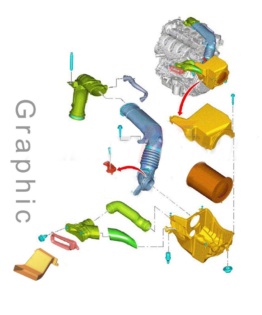 Для Focus Хэтчбек 4D Седан 5D Воздухозаборник Воздухозаборник АБС Модификация автомобиля