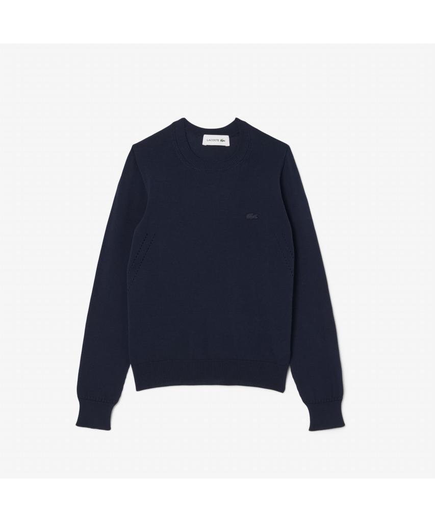 Женский хлопковый свитер LACOSTE с круглым вырезом Af4145-55N 166