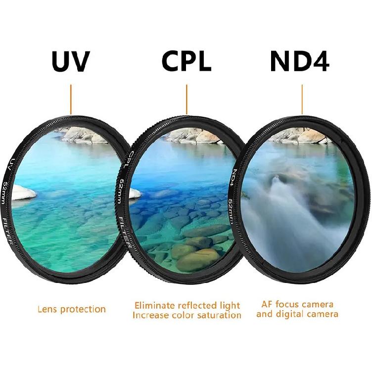 40.5mm UV CPL ND4 Filter For Sony ZV-E10 A6700 A6500 A6400 A6300 A6100 A6000 A5100 A5000 NEX-6 16-50mm A7C 7c ZV-E1 28-60mm Lens