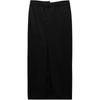 Side Slit Midi Casual Skirt Women Skirts Black 2180505-800