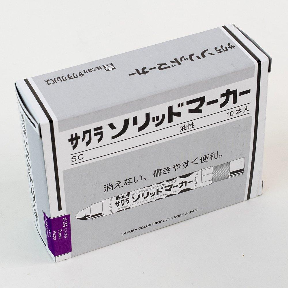Sakura Crepas Oil Pen Solid Marker Purple 10 шт. SC#24(10)