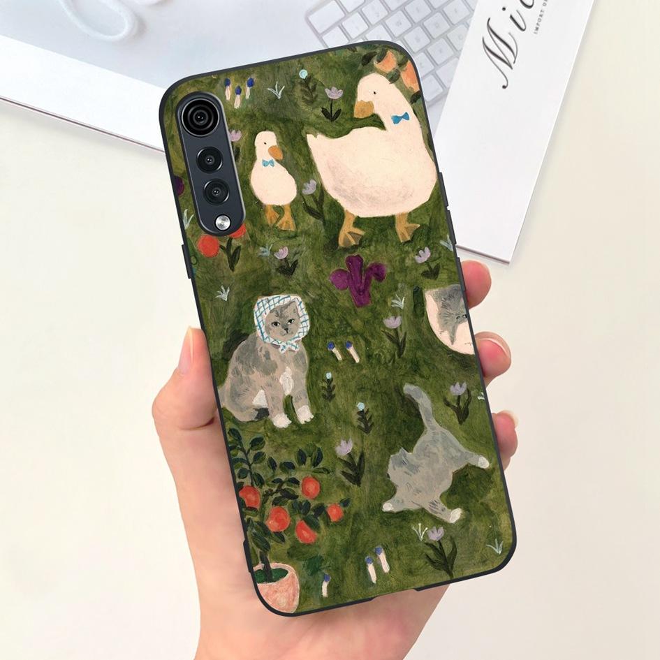 Для чехла LG Velvet Чехол для LG Velvet 5G LMG910EMW Ударопрочный Силиконовый Модный Расписной Мягкий Funda Для LGVelvet 5G UW LM-G900V Coque