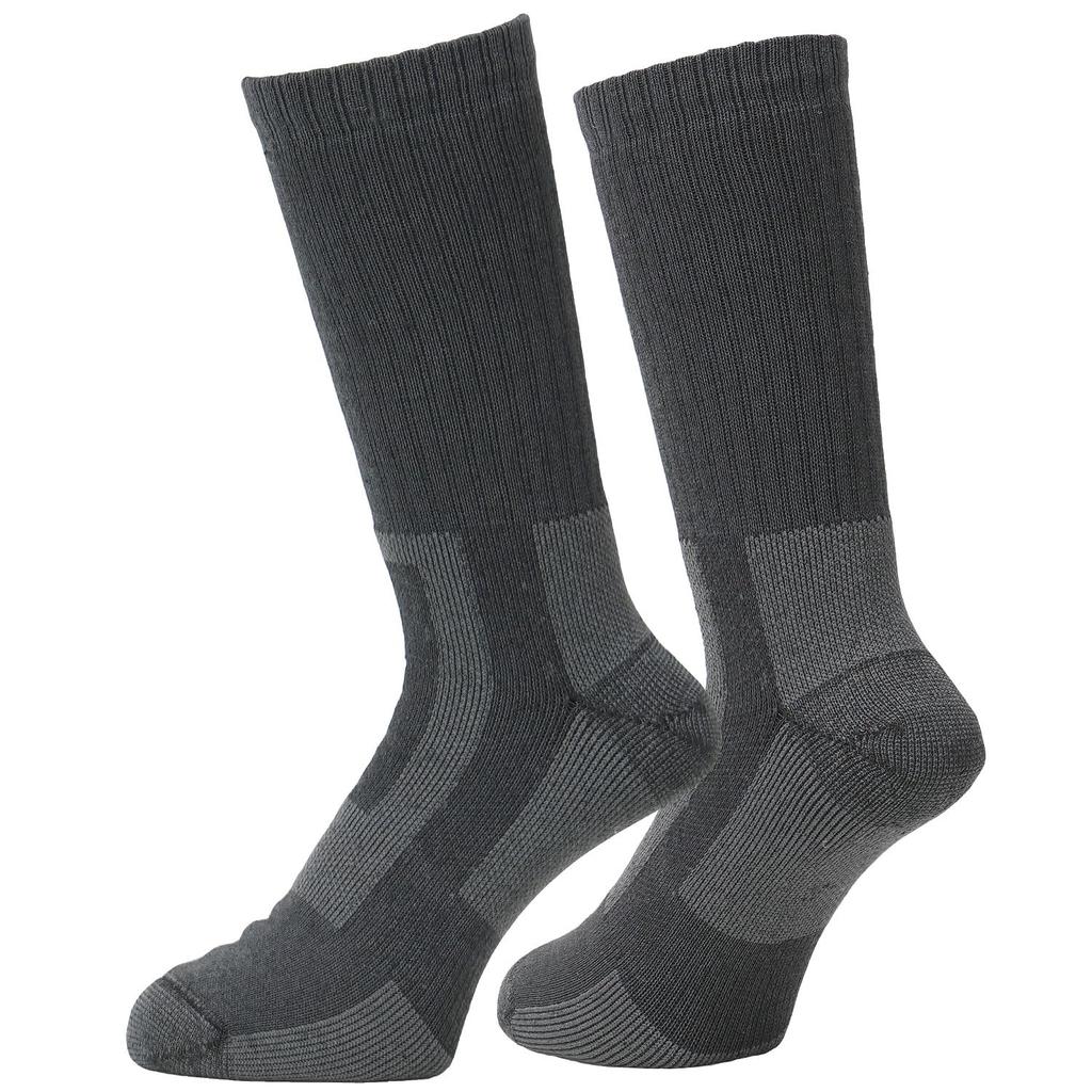Backspot Merino Wool Trekking Socks for Men and Antibacterial and Size Women, Thick, Odor-Resistant, 25-27cm (VA-8259 CHR)