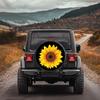 Vibrant Sunflower Tire Cover Waterproof Outdoor Spare Wheel Protector for SUV