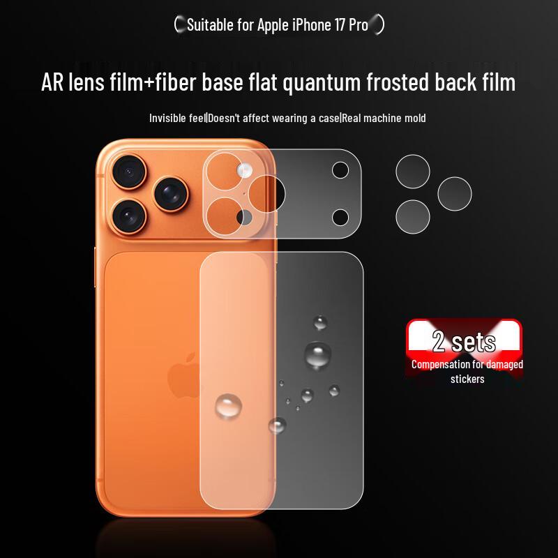 Smorss AR Lens & Frosted Back Film Set for iPhone 17 Pro