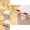 Beautiful Geometric Christmas Earrings Alloy Material With Deer And Santa