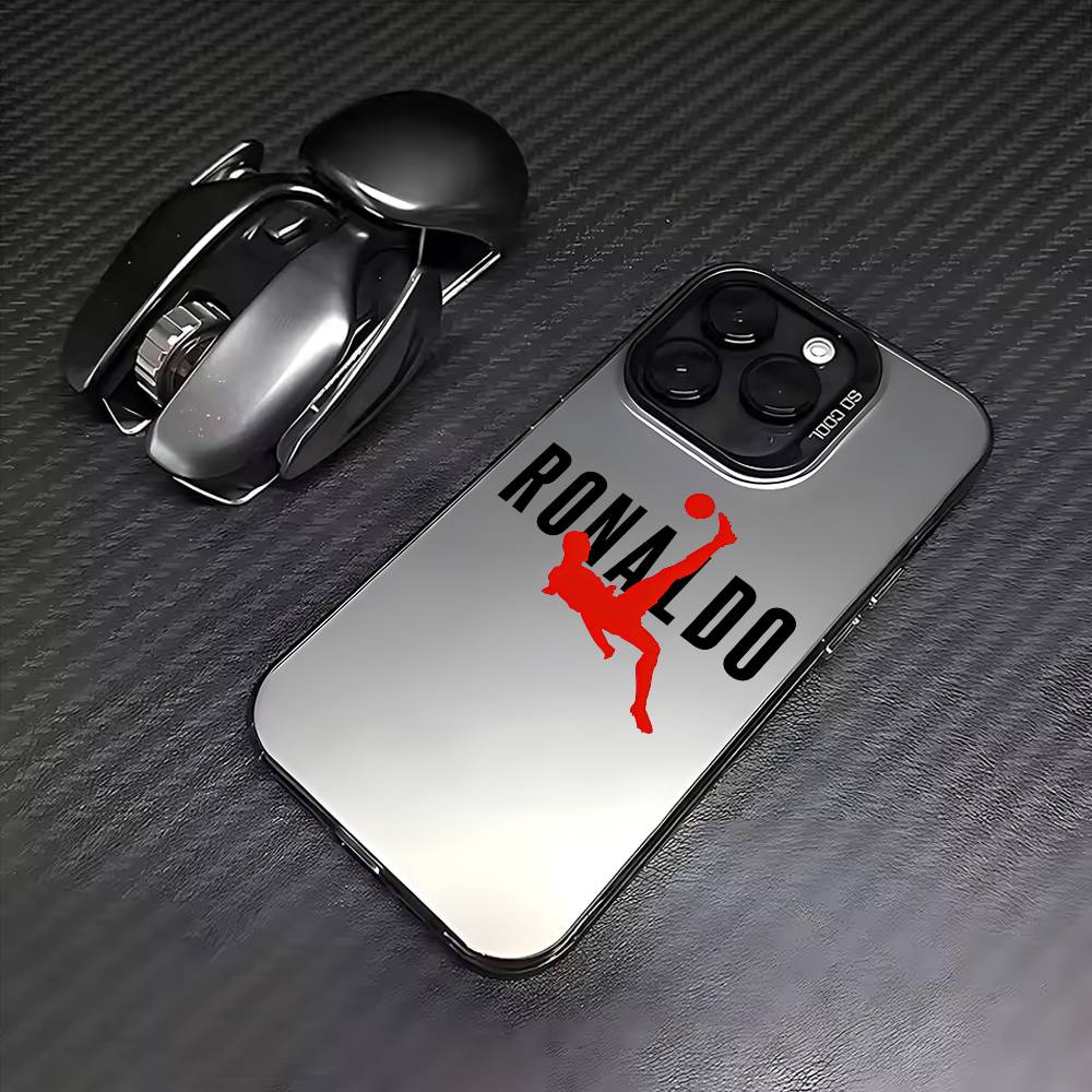 Чехол для телефона Cr7-Криштиану-Роналду для iPhone 17, 16, 15, 14, 13, 12, 11 Plus, Pro Max, Цветной Серебристый Funda Обложка