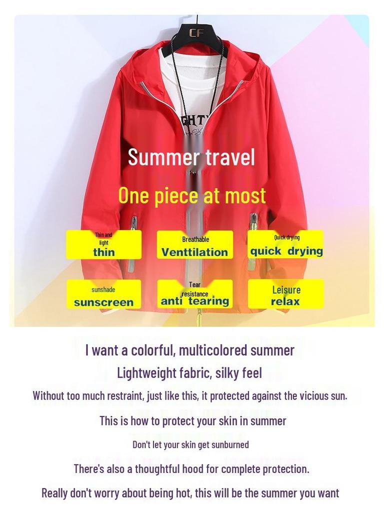 Светоотражающая куртка от солнца на молнии – Мужская одежда для рыбалки на открытом воздухе и с принтом логотипа для пар