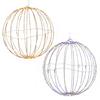 Christmas LED Light Ball Foldable Large Lighted Sphere for Tree Metal Frame Sphere Light for Indoor Outdoor Garden Patio Decor