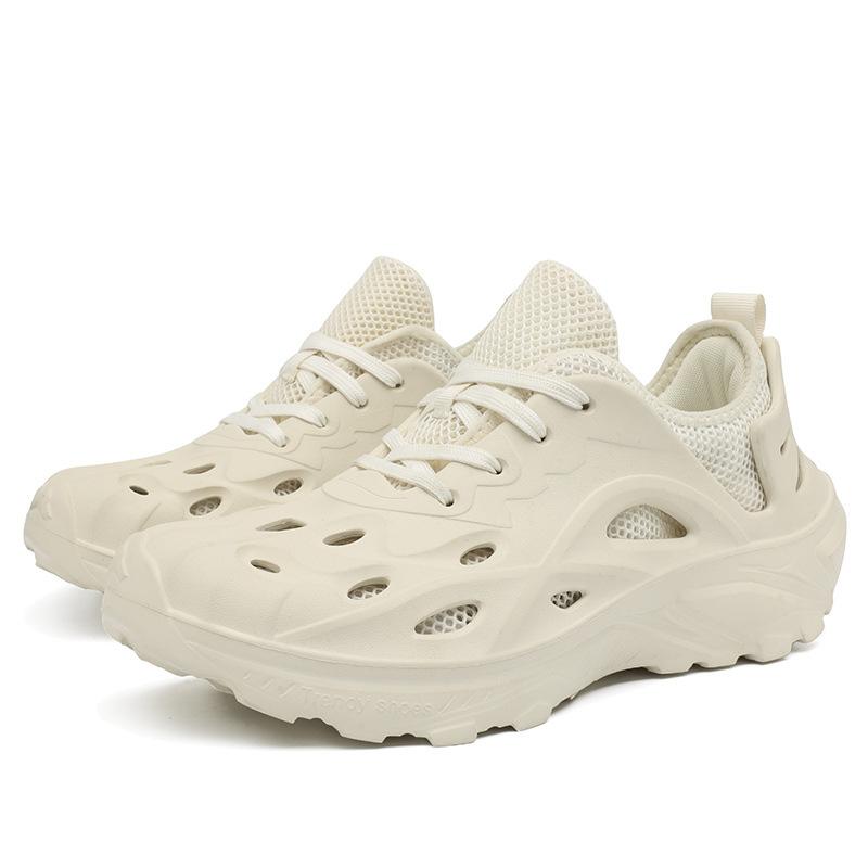 Four Seasons Socks Cover Hole Shoes Mesh Thick-Soled Breathable Socks Cover Hole Shoes Comfortable Men'S Sandals Men'S Travel Shoes