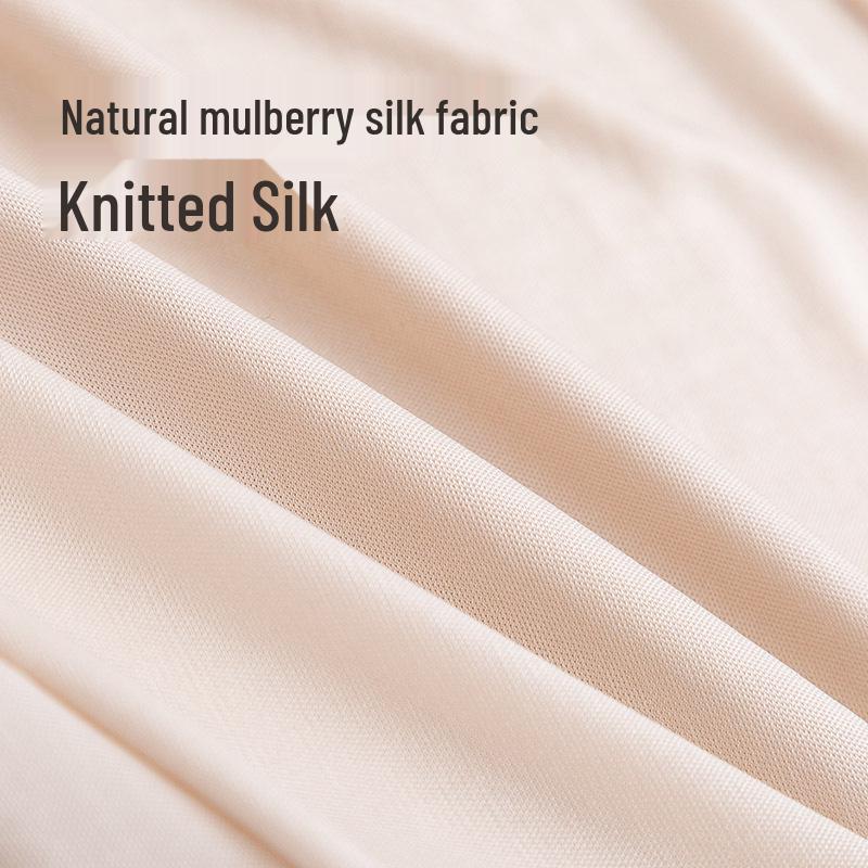 Женская подъюбник-слип ночная сорочка Guolian из тутового шелка с кружевной отделкой (Защита от экспозиции)