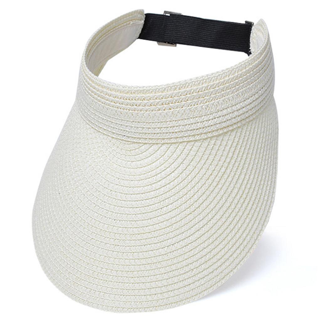 Women Sun Hat Raffia Sunshades Straw Hat Breathable Empty Top Sports Hat for Straw Hat Breathable for Casual Sport