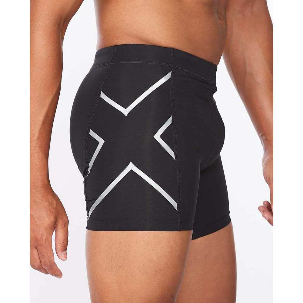 Компрессионные шорты Two Times You x (2XU) 1/2 MA4508B-BLK/SIL (Черный/Серебристый/M/Мужской)