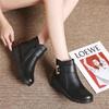 Mom Shoes Cotton Velvet Winter Warm Non-slip Short Boots Middle-aged Women Shoes Middle-aged and Elderly Large-size Elderly Leather Shoes