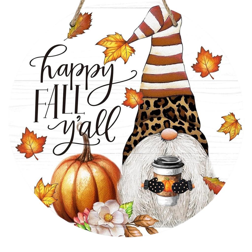 Pumpkin Wooden Welcome Door Hanging, Home Window Wall Decoration