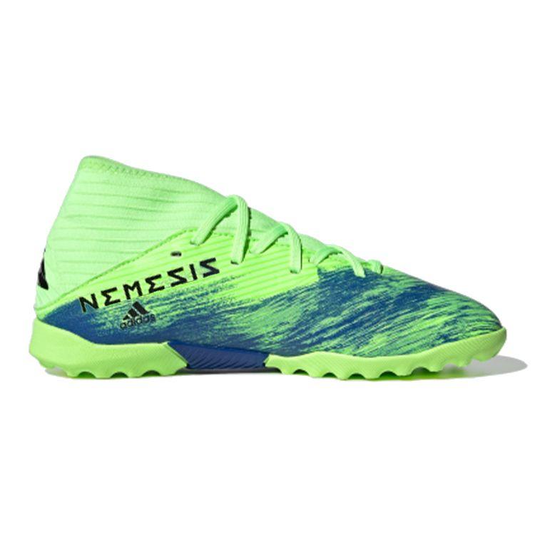 adidas Футбольные бутсы Nemeziz 19.3 Tf, противоскользящие, с амортизацией, низкие, для детей, зеленые FV4006