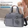 One-Shoulder Multi-Functional Mom & Baby Crossbody Bag with Stroller Attachment