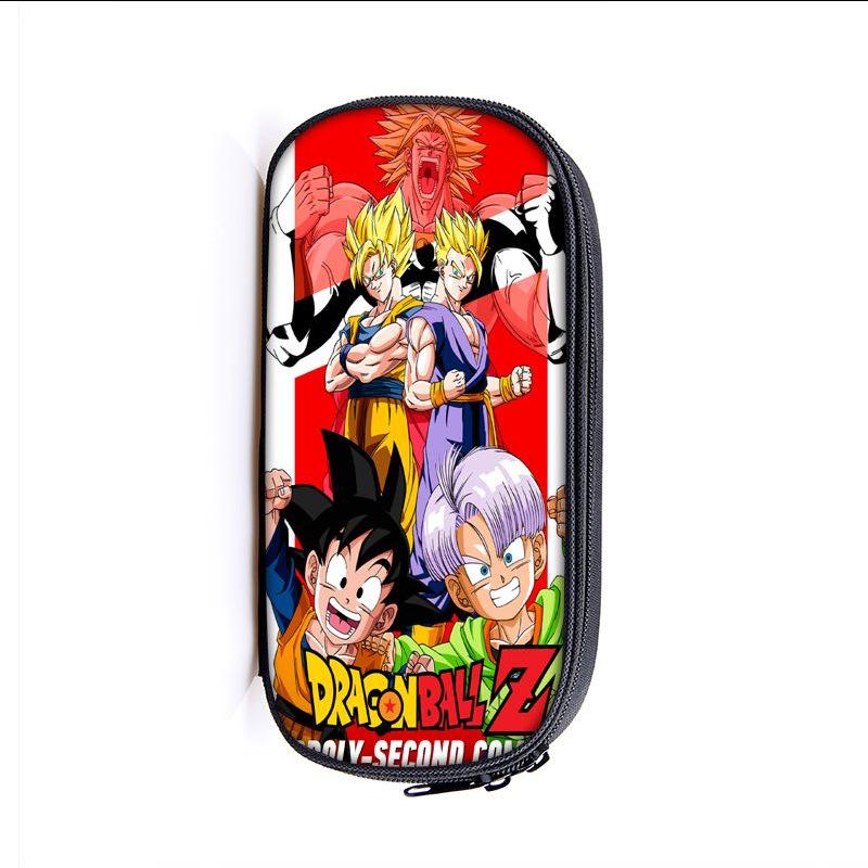 Аниме Dragon Ball Сон Гоку Мультяшный Пенал Большой Вместимости Модные Сумки для Ручек для Мальчиков и Девочек Школьные Принадлежности Канцелярский Пенал