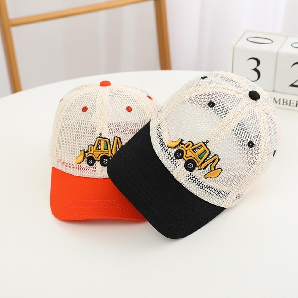 Корейский стиль Детская летняя шляпа от солнца с рисунком мультяшной машины Козырек от солнца унисекс