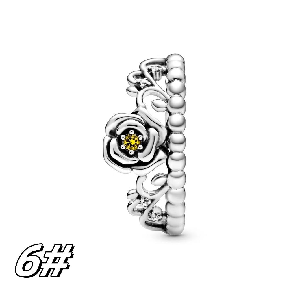 Bracelet 925 Silver Charm Beads DIY Eternal Rose Potts Pendant