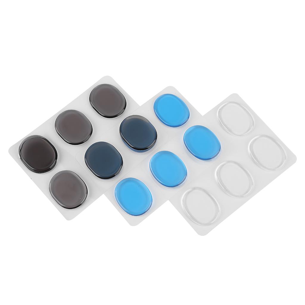 Drum Damper Gel Pads Multicolor Transparent Silicone Drums Silencer Set with Key