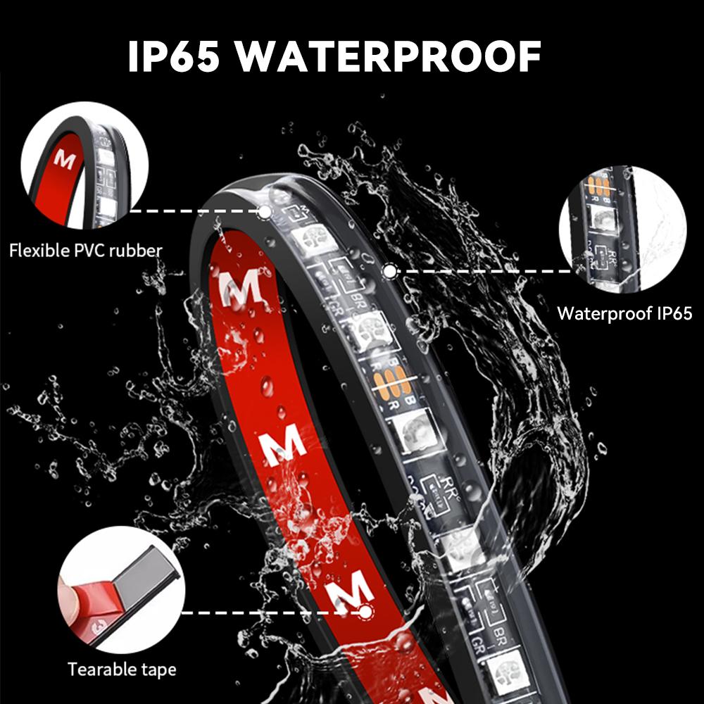 Декоративные лампы для салона автомобиля Полоски Атмосферные лампы Холодный свет Декоративная панель управления Консоль Авто Светодиодные фонари Освещение для вечеринок