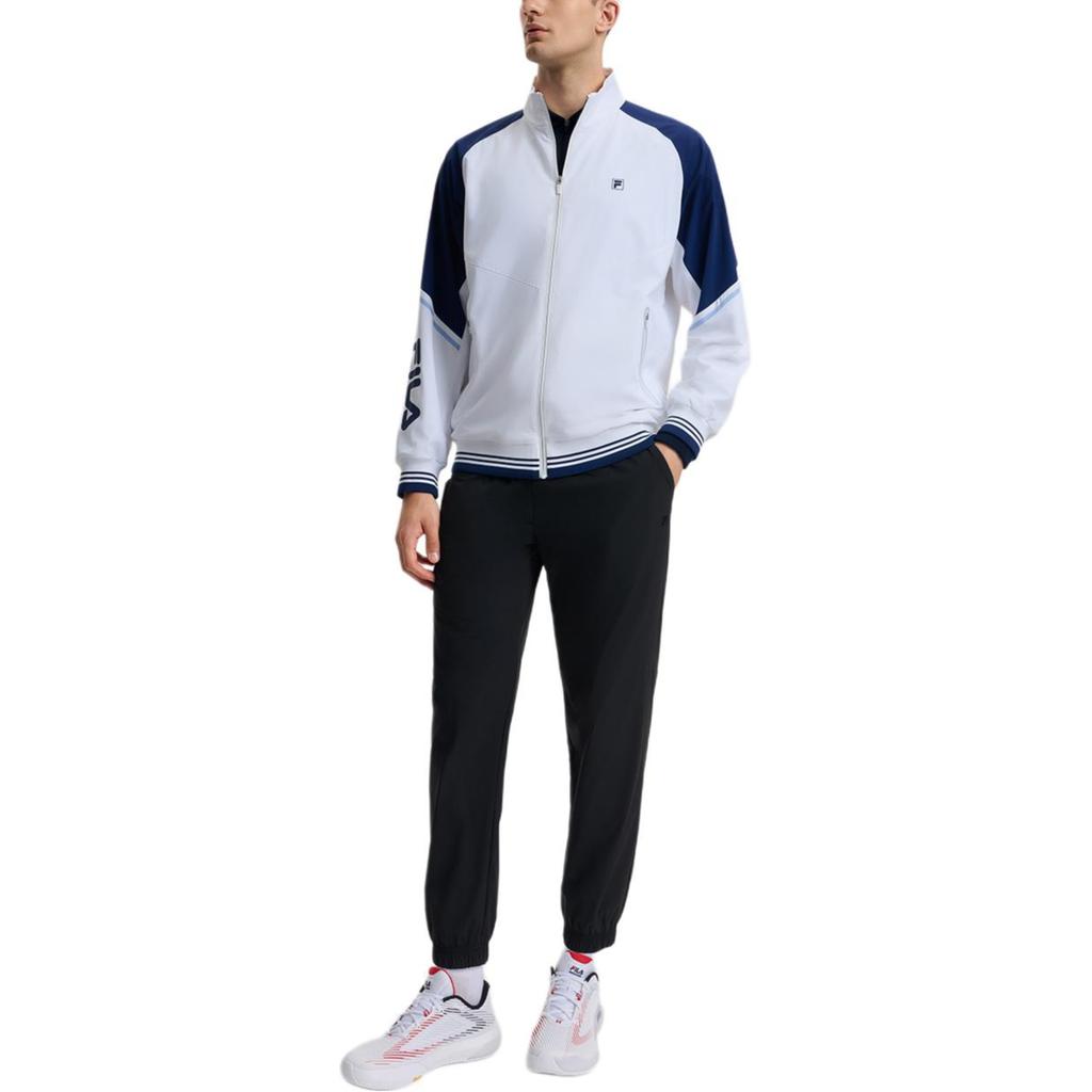 Fila Теннисная куртка свободного кроя с длинным рукавом и логотипом Мужские куртки Нефритово-белый A11M513704F-WT