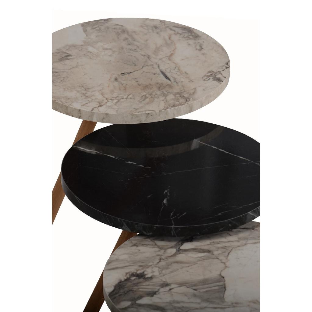 Журнальный столик Nesting на деревянных ножках Bendir и Efes