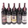 10pcs Mini Plastic Wine Bottle Set - Perfect For Home Decor & Holiday Gifts