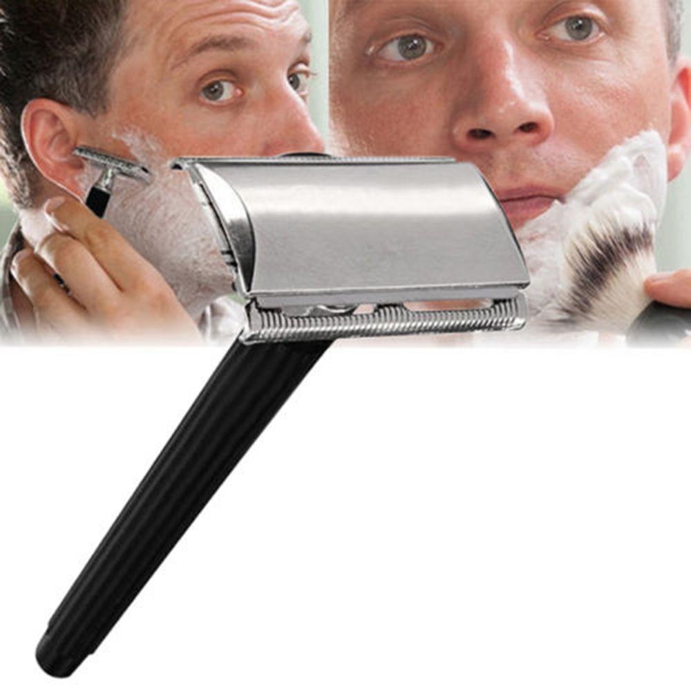 Stainless Steel Classic Double Edge Safety Razor With a Blade Manual Razor Hair Removal Shaver