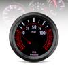 Universal 52mm 12V Car Oil Pressure Gauge Oil Press Meter 0 - 100 PSI for Car / Boat / Truck / ATV with Oil Pressure Sensor