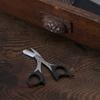 Kai Seki Magoroku Beard Scissors with for Eyebrow Comb, Removable, Trimming, Men's