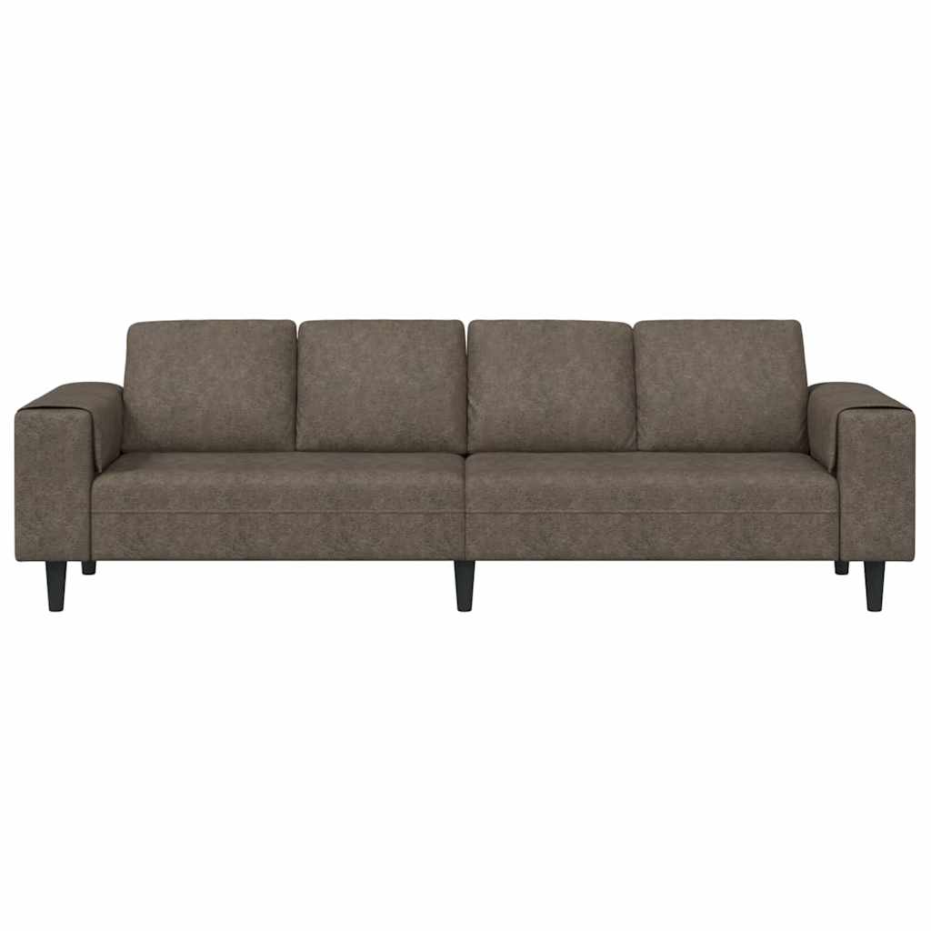 Living Room Sofa Dark Gray 250 x 77 x 76 cm