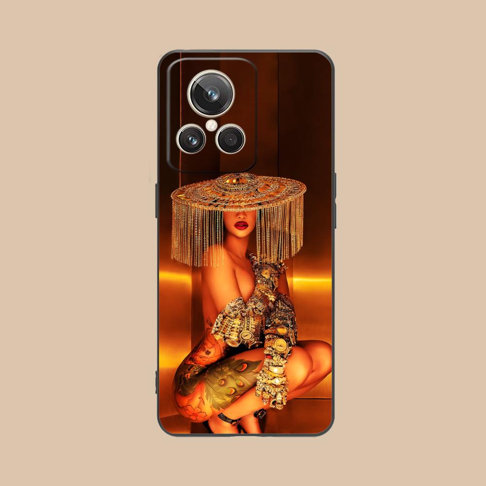 Матовый ТПУ чехол для мобильного телефона Cardi B для Realme GT 8 Neo Pro C75 73 71 C67 65 C55 53 C35 31 C20 15 Цветная обложка