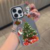 Santa Claus Christmas Tree Phone Case Soft Matte Candy For IPhone 17 16 15 14 Pro Max Plus 13 12 11 Transparent Bumper Cover